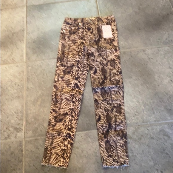 Free people snakeskin jeggings
